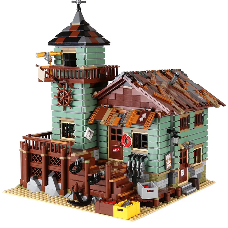 

16050 2294Pcs Old Fishing Store Genuine MOC Series Building Blocks Bricks Educational Toy Model Compatible With 21310
