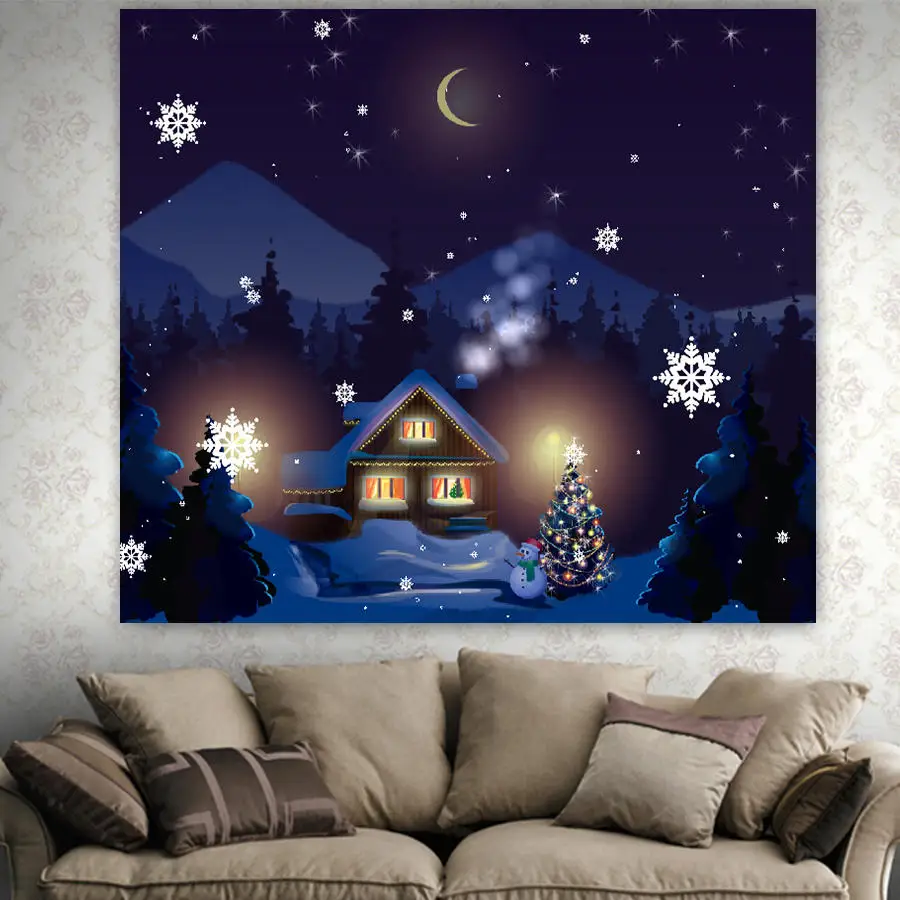 Imandale Merry Christmas HippieTapestry настенные Висячие плотные гобелены для дома и жизни декоративная настенная наклейка Рождественский домашний декор - Цвет: 5