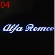 2 шт для Alfa Romeo 159 светодиодный двери автомобиля Добро пожаловать свет логотип проектор для Alfa Romeo 159 Giulia Giulietta Mito Stelvio Brera - Испускаемый цвет: 8000 К Белый Синий