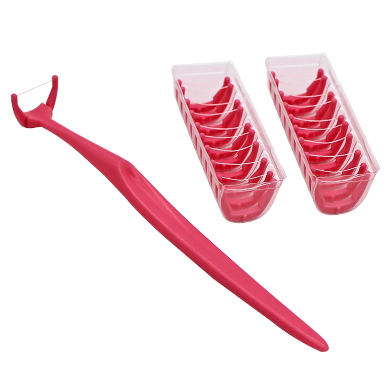 1 Holder and 20pcs Dental Floss Interdental Brush Teeth Stick