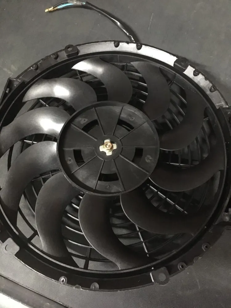 12 дюймов черный В 12 в 80 Вт электрический Универсальный автоматический охлаждающий вентилятор радиатора горячий рад Монтажный Комплект кулер системы Suck Wind авто изменение