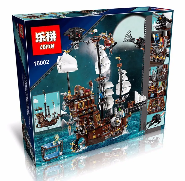 

the Pirate Ship 16002 Movie Series Legoingly Pirate MetalBeard's Sea Cow ship 70810 Set Building Blocks Bricks Kids Toys