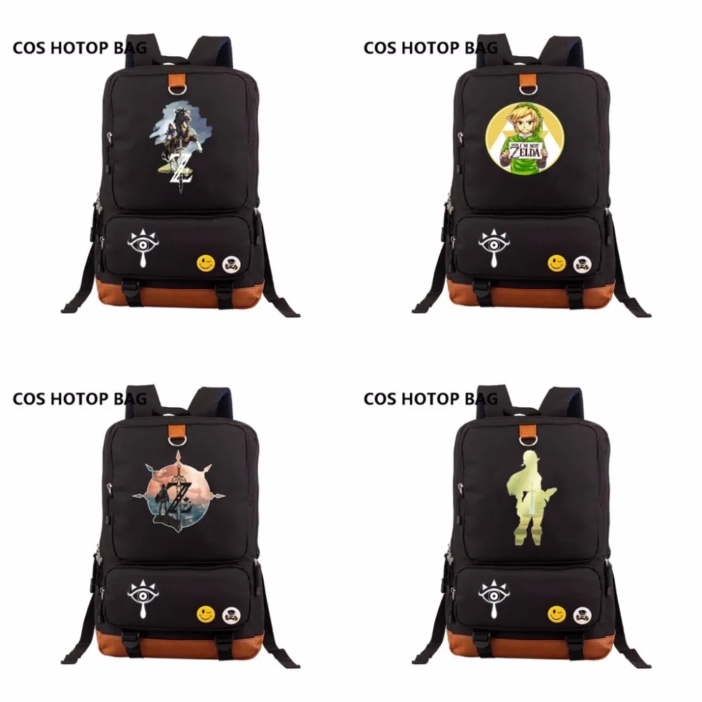 

Game Breath of the wild Laptop Bags Children School Bags Backpacks Boys Cartoon Rucksack Students Travel Bag 28 style