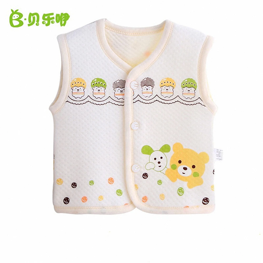 

Autumn Winter latest baby boy girl warm vest V-neck Kids 100% cotton Waistcoat Outerwear fashion vest for 6-48M baby girl boy