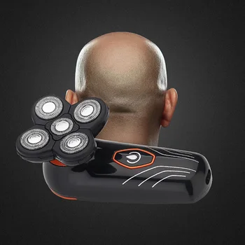 

Electric Shaver 5 Floating Blade Razor Men Beard Trimmer Bald Head Shaving Machine USB Rechargeable Washable Body Hair Clipper