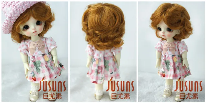 JD219 1/8 модные короткие раскроенная кукла парики 5-6 дюймов Амур BJD волос химическое мохер кукла аксессуары