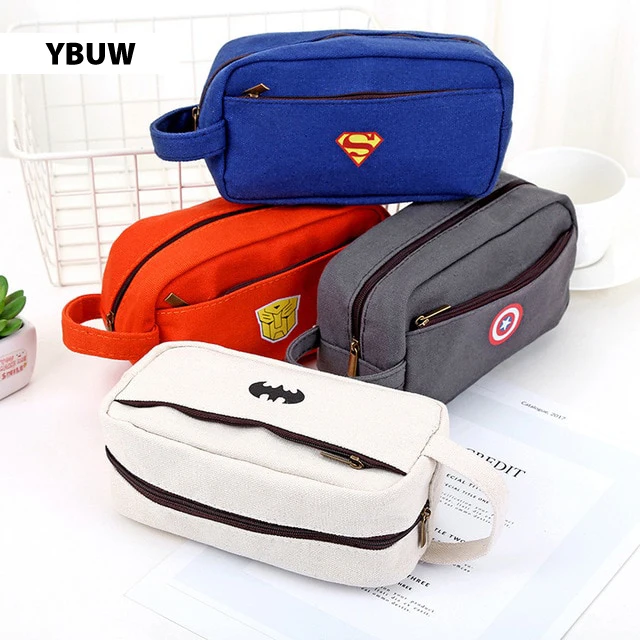 SQUMIDER-Superhero-Canvas-Pencil-Case-Creative-Large-Capacity-Side-Open-Zipper-Pencil-Bag-School-Stationery_1
