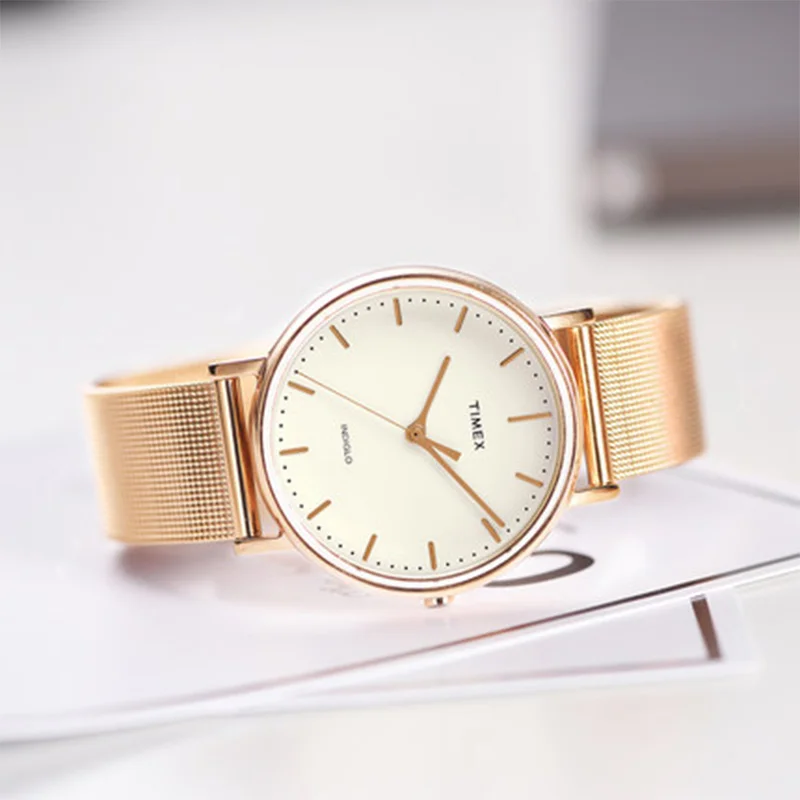timex rose gold mens watch