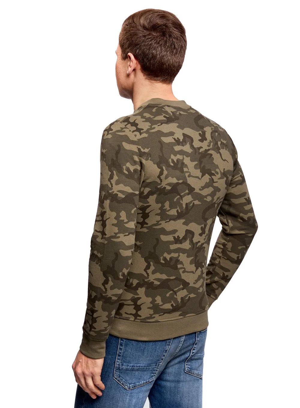 oodji Толстовка на молнии в стиле милитари 5L911031M 46953N 46953N|jackets for men|men jacketjacket men |