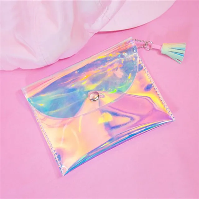 Holographic Transpa Pvc Makeup Case Tassel Cosmetic Bags Womens Holographic Transpa Pvc Makeup Case Tassel Cosmetic Bags Womens Bag Hologram Laser Cases Lady