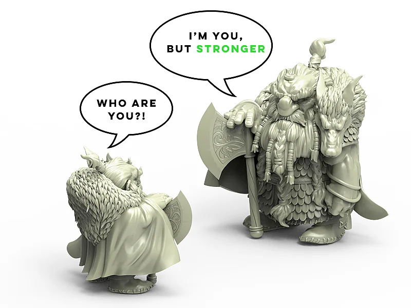 [Loong Way Miniatures] Durgin краска Forge 1/24 масштаб Железный Ворон Ветеран 75 мм Смола