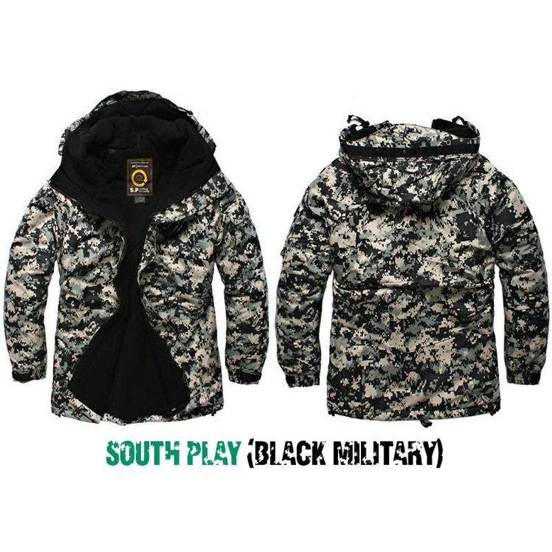 Новая серия "SouthPlay" зимняя водонепроницаемая 10000 мм Лыжная Сноубордическая куртка-армейский Военный стиль