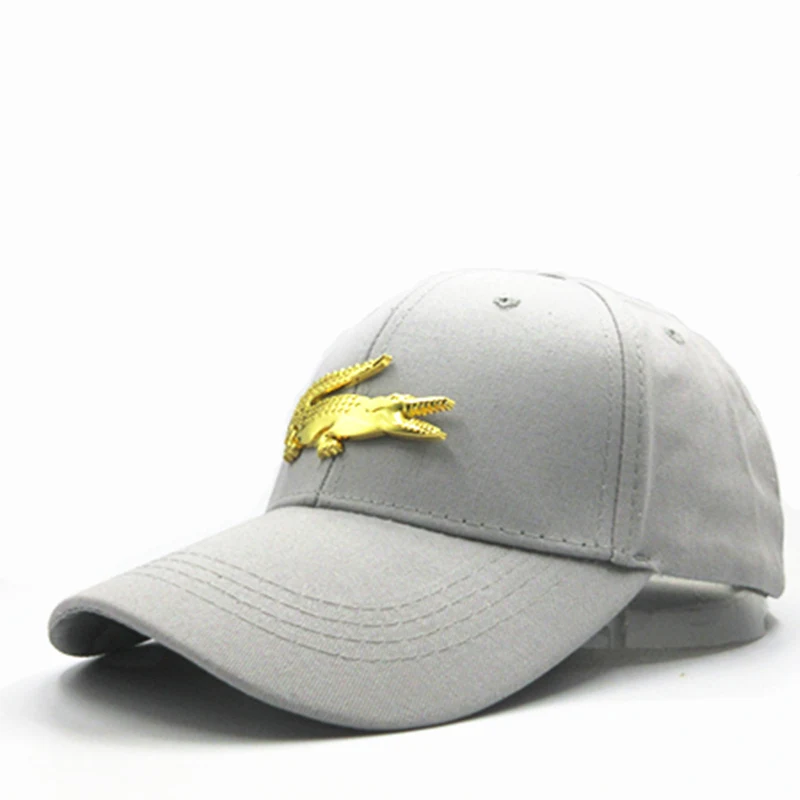 LDSLYJR القطن المعادن التمساح Casquette البيسبول كاب كاب قابل للتعديل Snapback القبعات للأطفال الرجال النساء