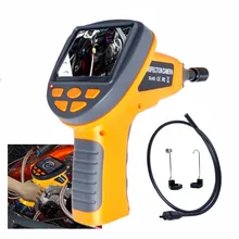 3," ЖК промышленная Инспекционная камера бороскоп 10 мм Диаметр Автомобильный видео эндоскоп 4 светодиодный фонарь длина кабеля 1 метр