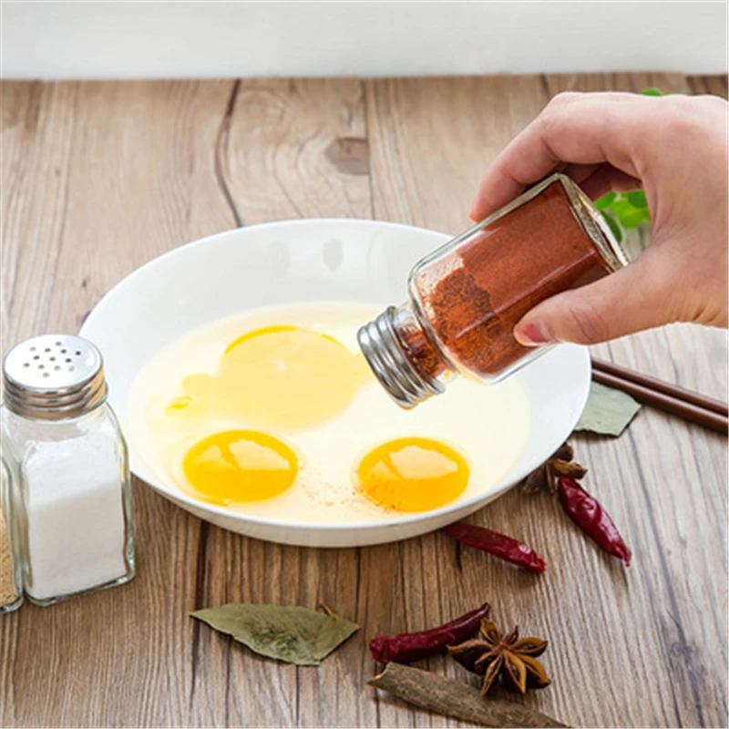 

1991 kitchenware glass flavoring bottle barbecue bottle sealed can pepper bottle single T