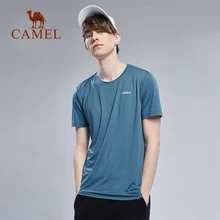 CAMEL мужской открытый спортивный Быстросохнущий футболка Летняя дышащая мягкая Модная рубашка топы с круглым вырезом и короткими рукавами