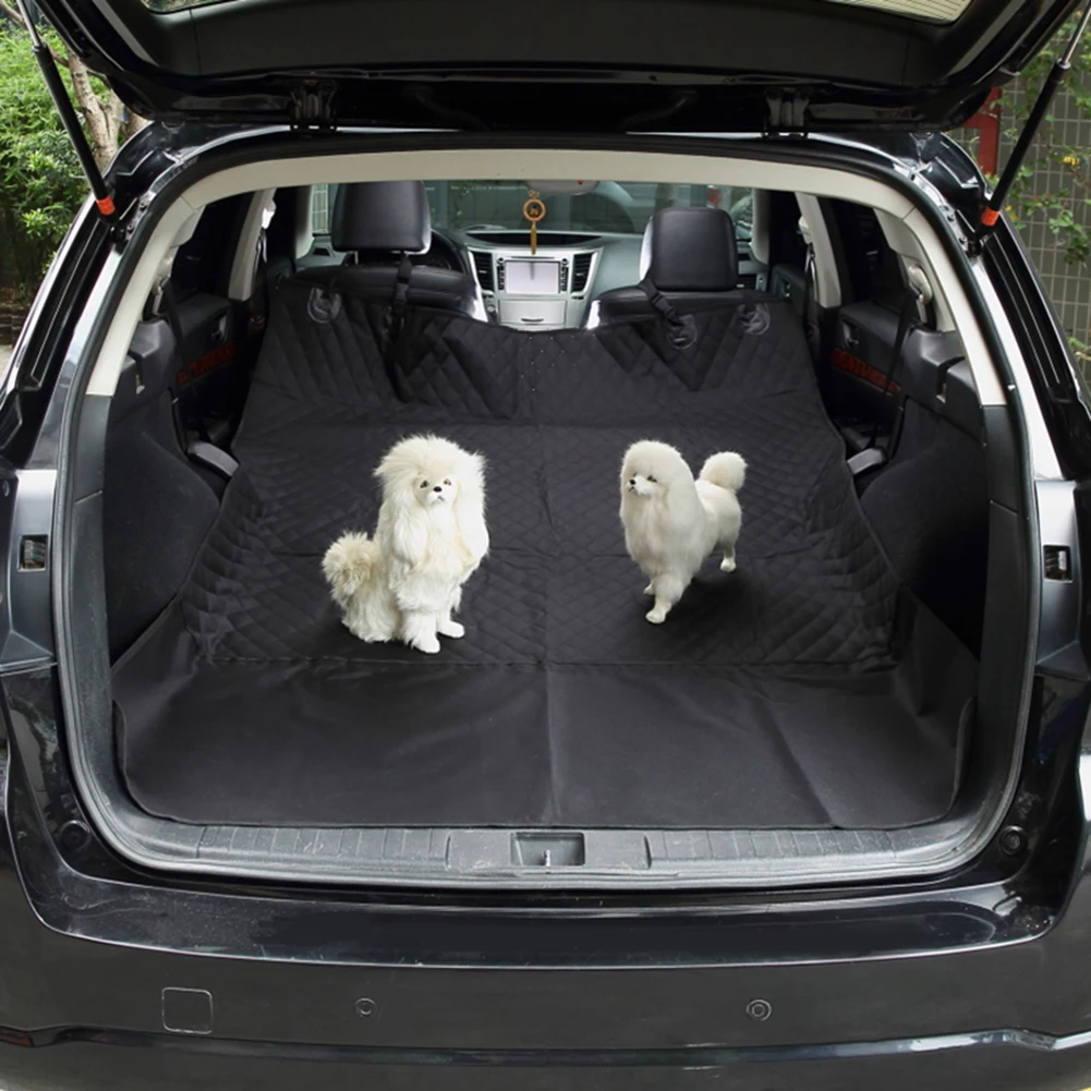 

TINGHAO Universal Vehicle Pet Seat Cover Non-slip Waterproof Folding Rear Back Cushion Car Trunk Mat Protector