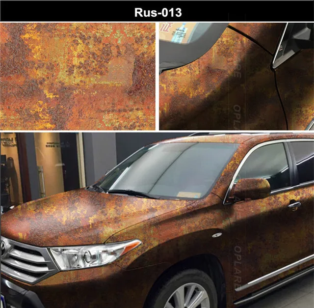 Rust Wrap Vinyl Rusty Car Vinyl Sticker Film Air Bubble Free Vehicle