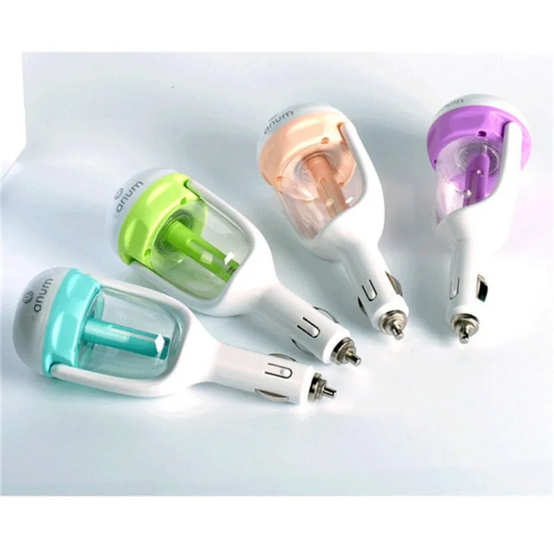 

2018 NEWest Mini Car Air Humidifier Diffuser Essential Oil Ultrasonic Aroma Mist Purifier Car Accessories Camping Air Freshener