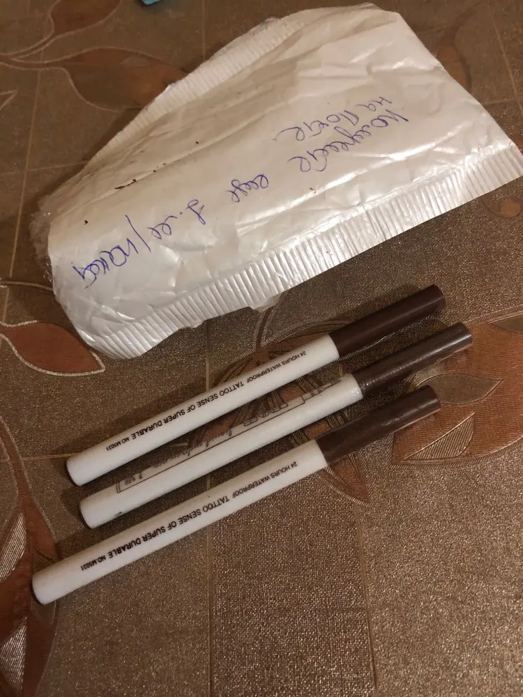 Eyebrow Microblading Tattoo Ink Pen ***FREE 3Pcs eyebrow shaper*** photo review
