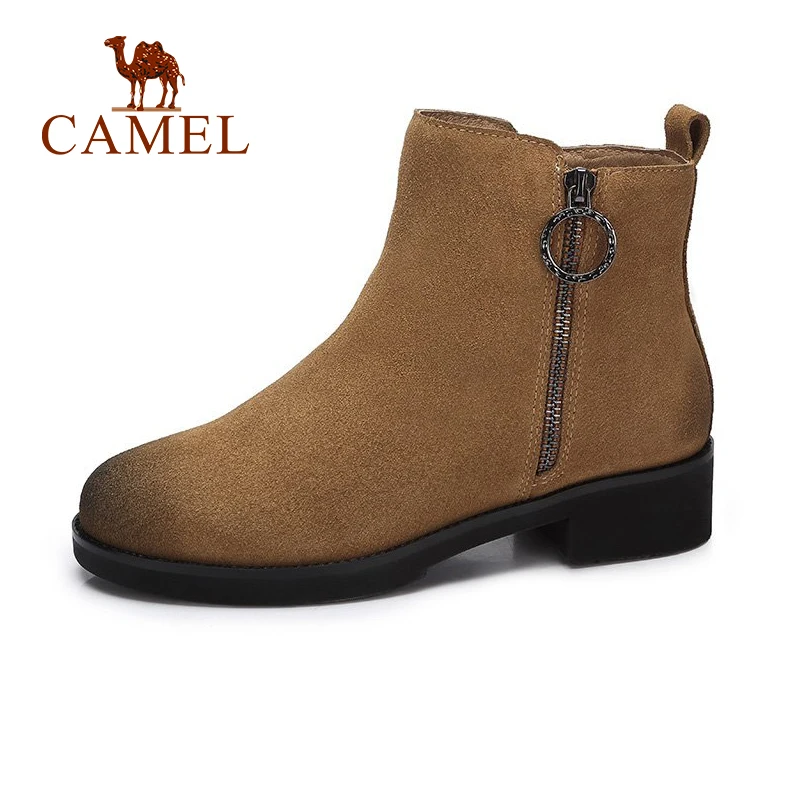 

CAMEL 2018 Women Boots Shoes Winter New Flat Martin Short Boots Shoes Women Retro Style Keep Warm Comfortable Shoes