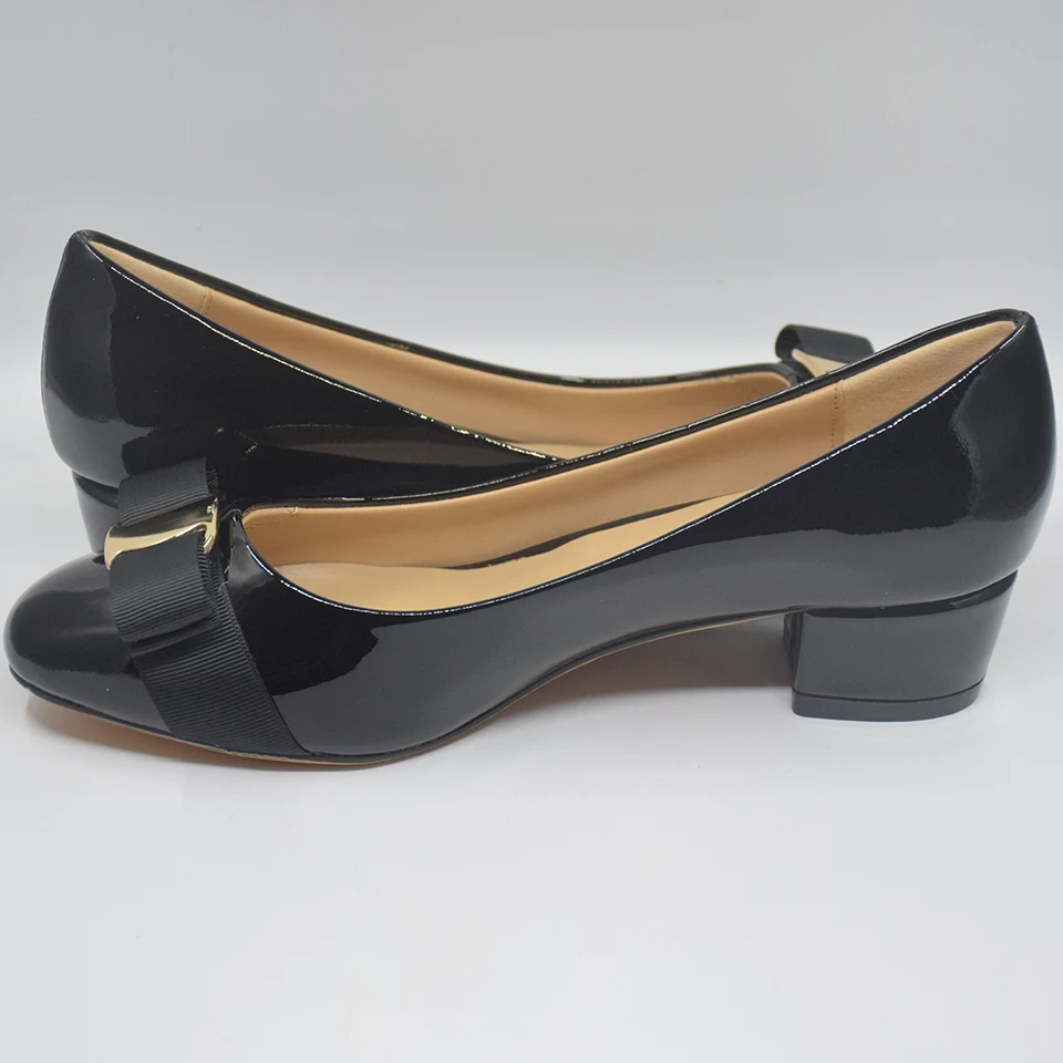 Женская брендовая обувь на каблуке с бантом; женская обувь из натуральной кожи на среднем каблуке; туфли-лодочки; дизайнерская обувь. DA028