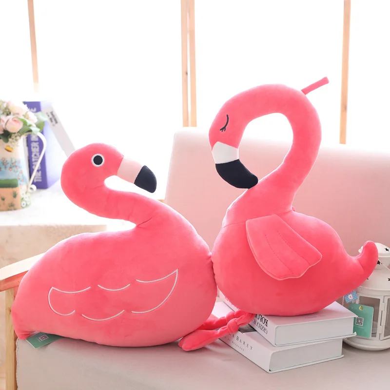 

1pcs Cute Cartoon Flamingo Bird Plush Toy Animal Soft Stuffed Plush Toy Sofa Pillow Cushion Lovely Pillow Toy for Kids Children