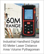 Цифровой 80 м/262ft лазерная измерительная лента дальномер, Дальномер Устройство с подсветкой и пузырьковым уровнем,+/-2 мм точность