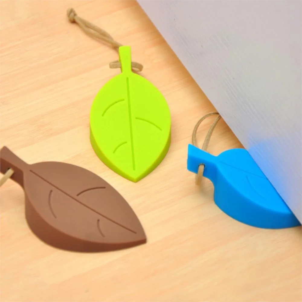 

1pc Stop Leaf Shape Anti-pinch Finger Protection Kids Door Guards Safe Protector Silicone Door Stopper Kids Baby Safety Door