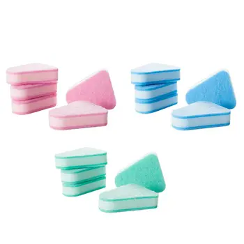 

5pcs Soft Brush For Cleaning Tool Durable Long Handle Sponge Bath Bathroom Kitchen Brush Replacement