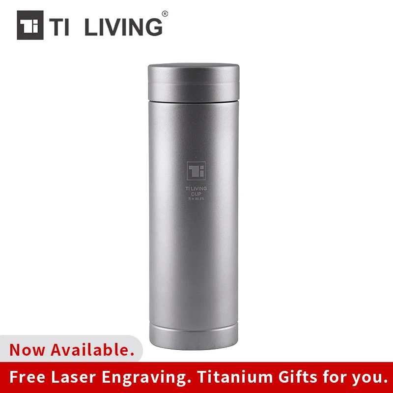 

2019 Pure Titanium Travel High-grad titanium Outdoor Vacuum Bottle Water Flask Thermos Mugs Bottle Bottle Flask office cup 300ml