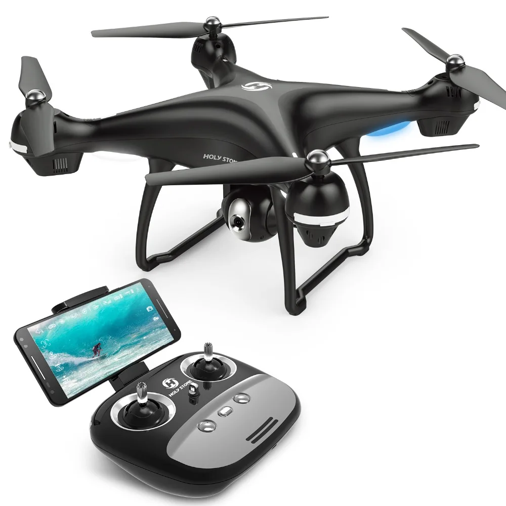 

[EU USA JP Stock] Holy Stone HS100 GPS FPV RC Drone Live Video 1080P FHD Camera GPS Return Follow Me Altitude Hold Wide-Angle
