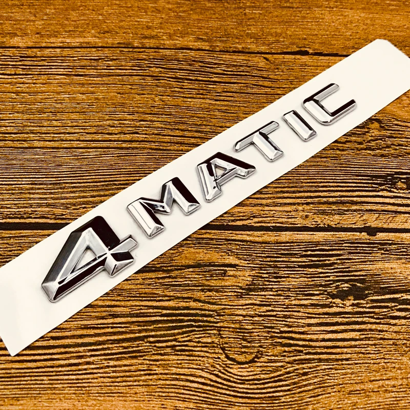 

4MATIC Letters Number Sticker 3D Car Rear Trunk Badge Emblem Decal For Mercedes Benz W203 W204 W163 W164 W166 AMG W211 S55 CLA