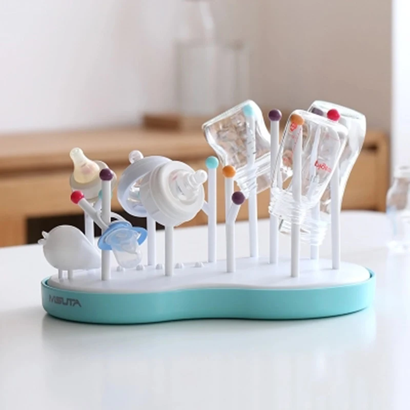 Infant-Feeding-Bottle-Pacifier-Drying-Rack-Countertop-Drying-Holder-Shelf-Free-BPA-Healthy-Babies-Bottle-Drainer-Dryer-Cleaning-Dryer (5)