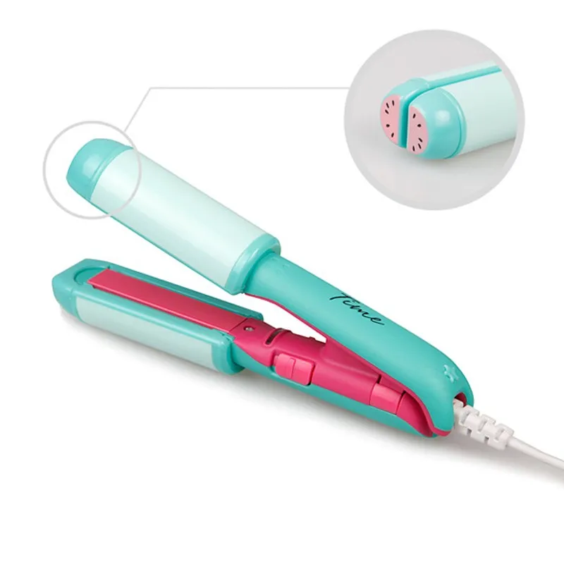 Cute-Fruit-Mini-Straightning-and-Curling-Irons-Portable-Hair-Curler-Small-Size-Straightener (1)