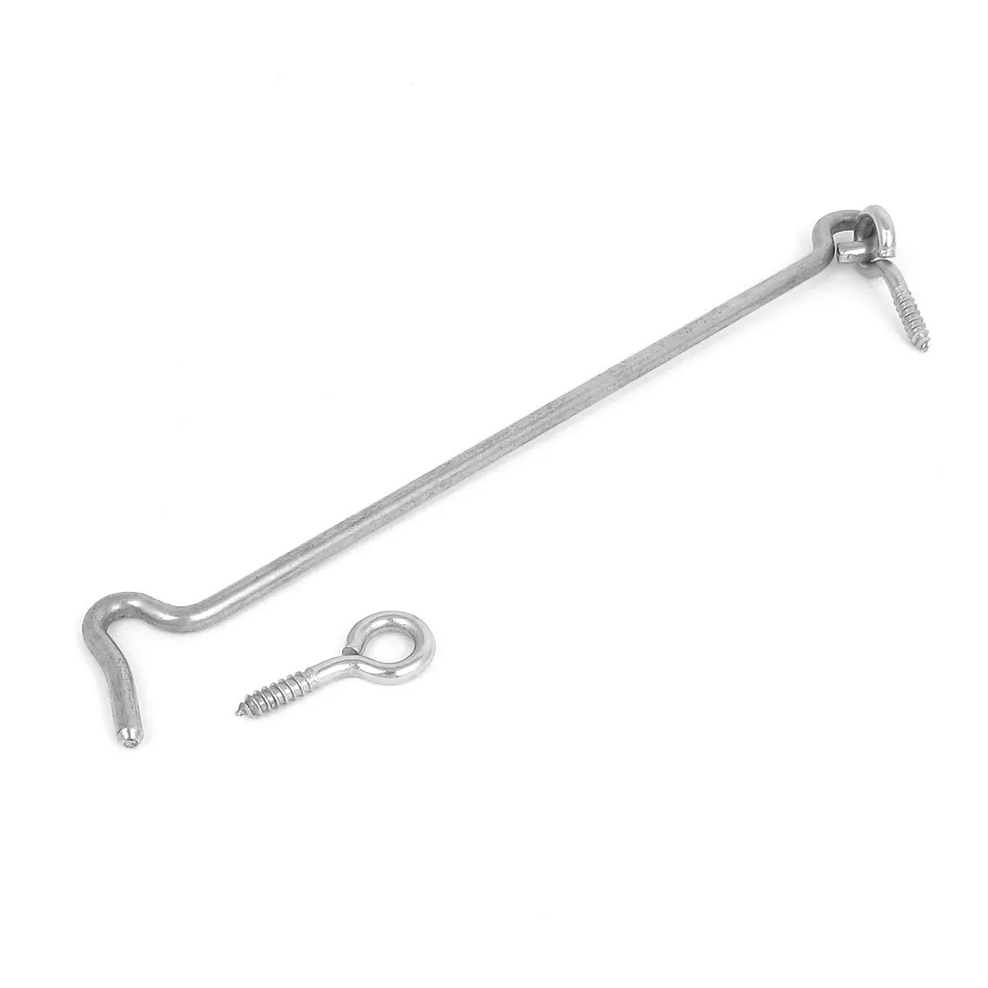 UXCELL Door Window Catch Eye Cabin Hook Fasteners Silver Tone 200Mm 8 Length