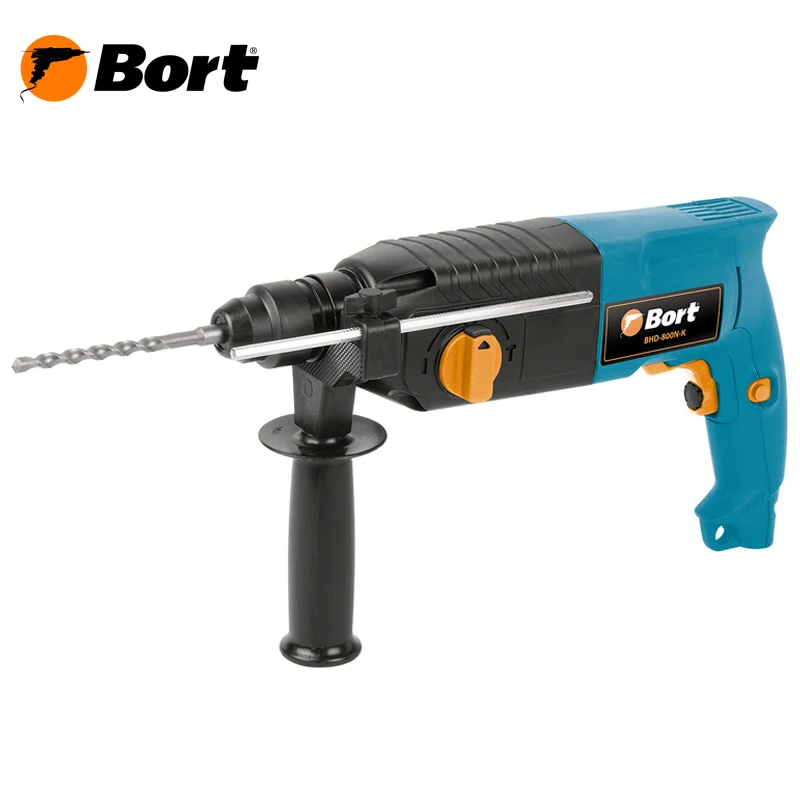 BORT Electric Drill Rotary Hammer Drill Impact Drill Multi function Adjustable Speed Woodworking Power Tool with BMC Accessories BHD-800N-K цена BORT Electric Drill Rotary Hammer Drill Impact Drill Multi function Adjustable Speed Woodworking Power Tool with BMC Accessories BHD-800N-K цены онлайн