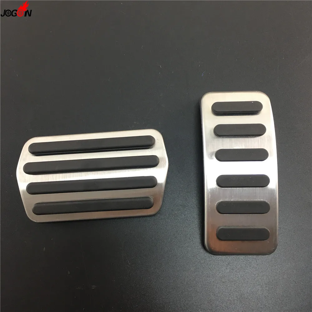 

For Volvo XC40 2018 2019 Stainless Steel Gas Fuel Brake Foot Pedal Pad Kit Set AT No Drill