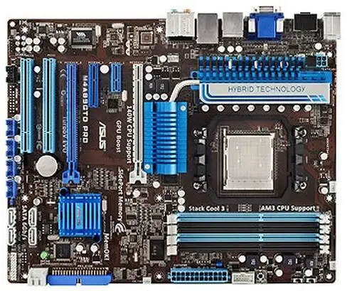 Разъем AM3 для ASUS M4A89GTD PRO оригинальный бывший в употреблении настольный компьютер