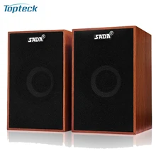 SADA V-160 USB Проводные деревянные комбинированные колонки компьютерные колонки бас стерео музыкальный плеер сабвуфер звуковая коробка для настольного ПК