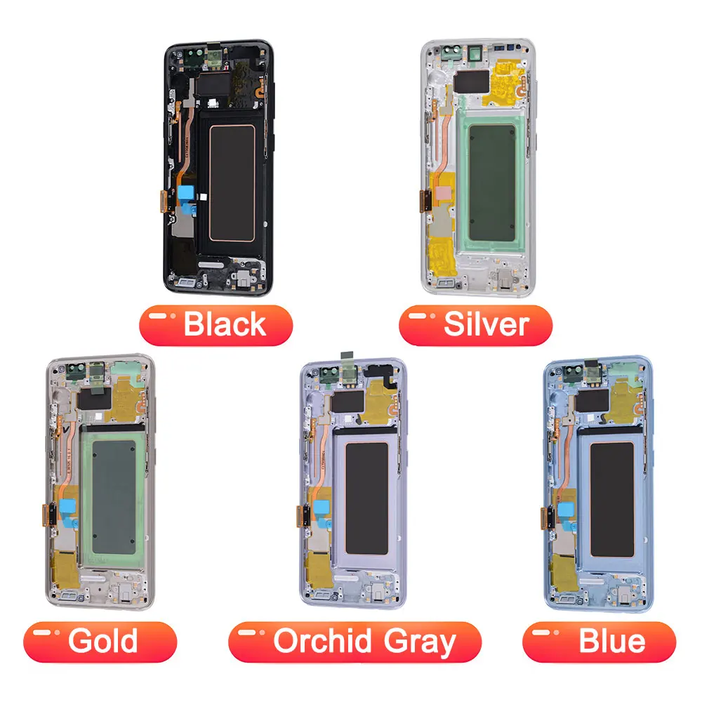 

Grade OEM AMOLED Dispaly Digitizer For Samsung S8 Super AMOLED Display With Touch Screen Assembly Replacement