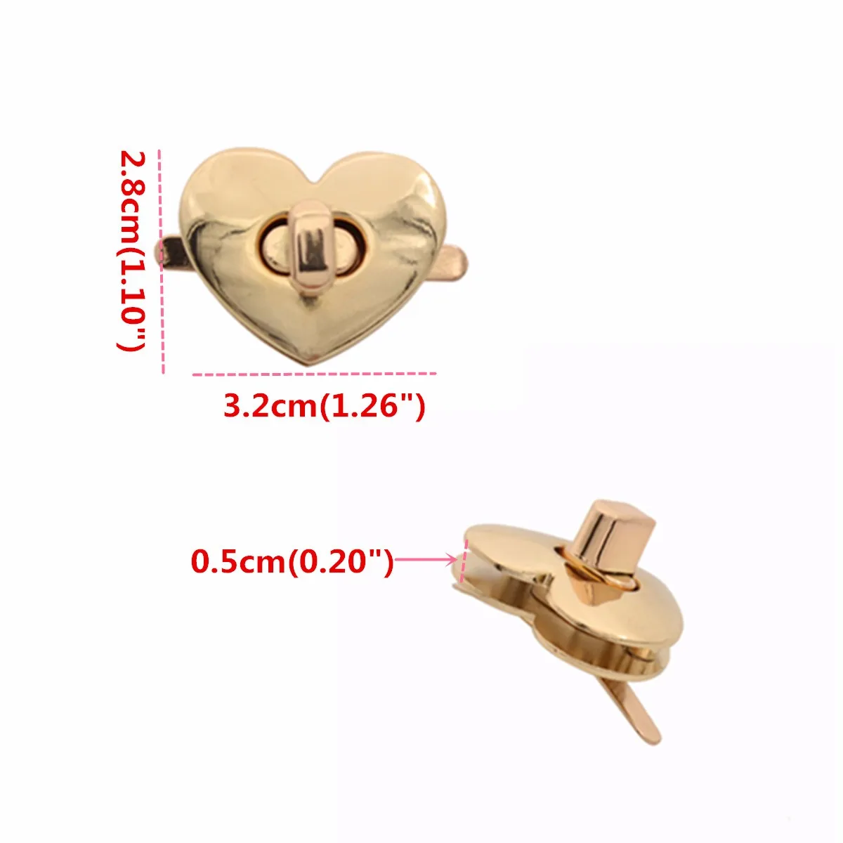 AEQUEEN 32mm X 28mm لطيف القلب شكل المشبك برونزية لهجة DIY محفظة المفاجئة المشابك إغلاق قفل جذع قفل استبدال حقيبة اكسسوارات AEQUEEN 32mm X 28mm لطيف القلب شكل المشبك برونزية لهجة DIY محفظة المفاجئة المشابك إغلاق قفل جذع قفل استبدال حقيبة اكسسوارات