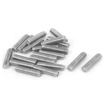 

UXCELL M6 X 25Mm Fully Threaded 304 Stainless Steel Rod Bar Studs Silver Tone 20 Pcs