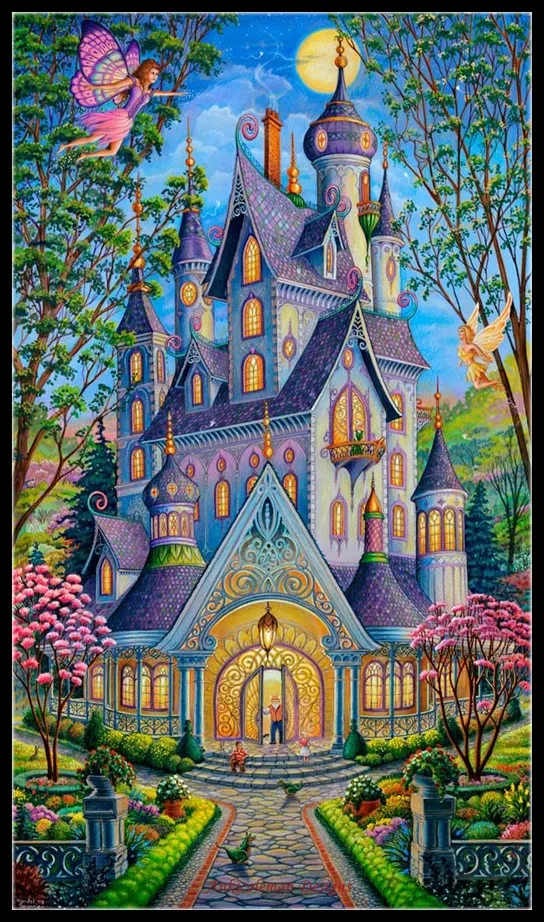 

Embroidery Counted Cross Stitch Kits Needlework - Crafts 14 ct DMC DIY Arts Handmade Decor - Springtime Splendor