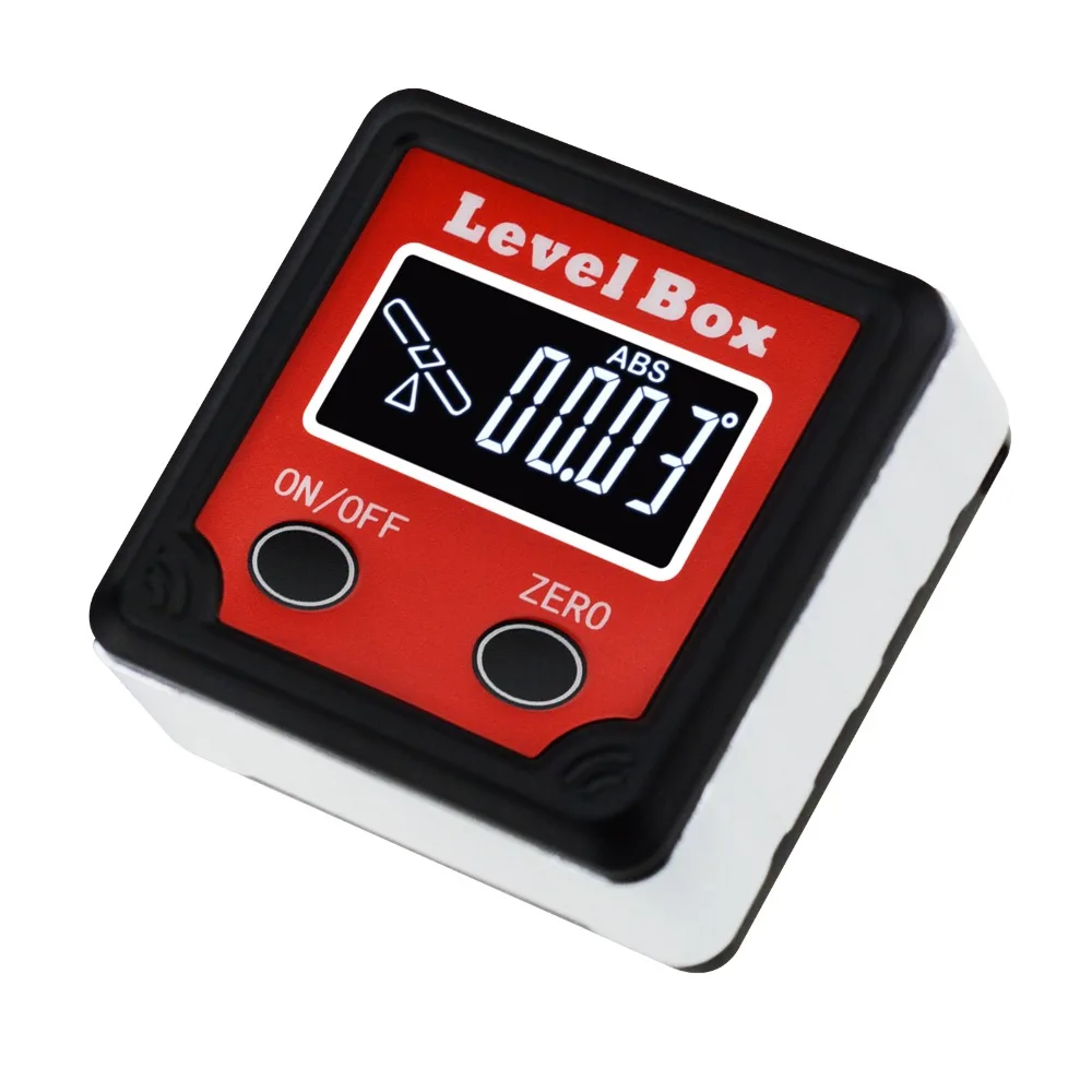 

Digital Level Angle Finder Bevel Box Magnetic Base 360deg (4 x 90deg) Protractor Gauge Meter Inclinometer Direction Indicator