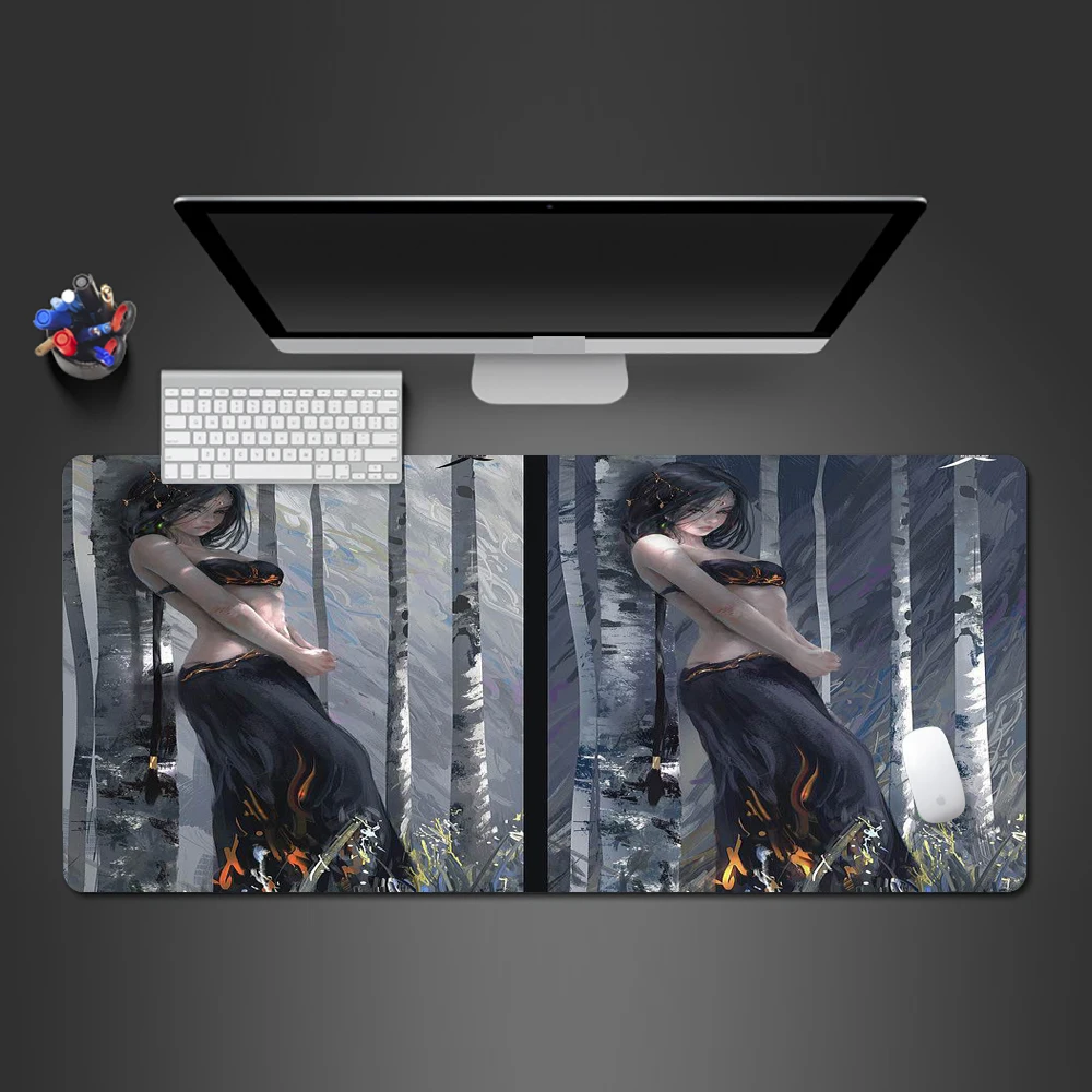 

Mousepad Ghost Dao Sexy Girl On Both Sides Mouse Pad Personalized Professional Computer Keyboard Mouse Mats Best Christmas Gifts