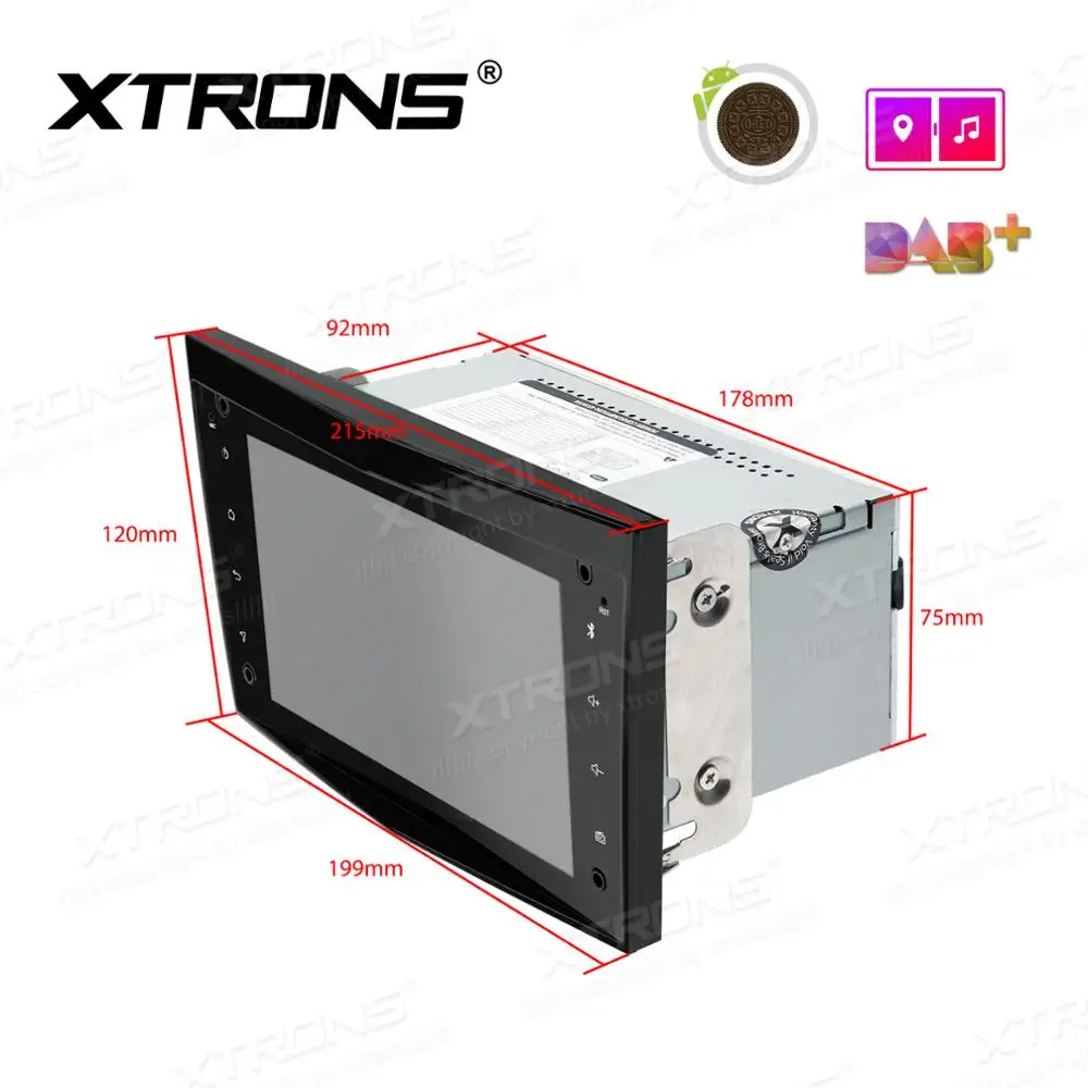Sale XTRONS 7" Android 8.1 Octa Core 2GB RAM 16GB ROM Car Stereo Radio GPS navigation for OPEL Astra Corsa Zafira for VAUXHALL No DVD 5