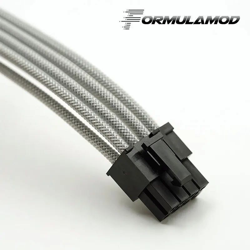 FormulaMod Fm-cpu 8P-B, ЦП 8Pin удлинитель питания, материнская плата 18AWG 8Pin многоцветные соответствующие кабели расширения - Цвет лезвия: Silver