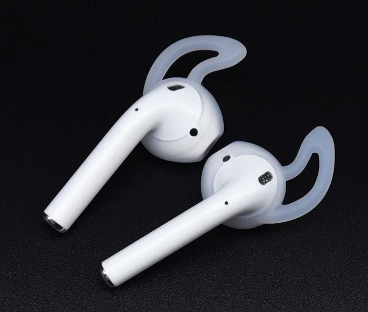2000x Мягкие силиконовые наушники крючки для Apple Airpods и Earpods чехол для iPhone чехлы для наушников ушные вкладыши Крюк Белый
