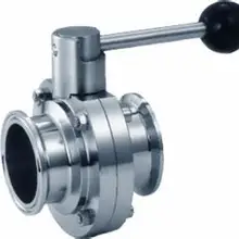 25 мм SS 304 Дроссельный клапан, od50.5 мммп, ручной, из нержавеющей стали Дроссельный клапан, санитарный Дроссельный клапан